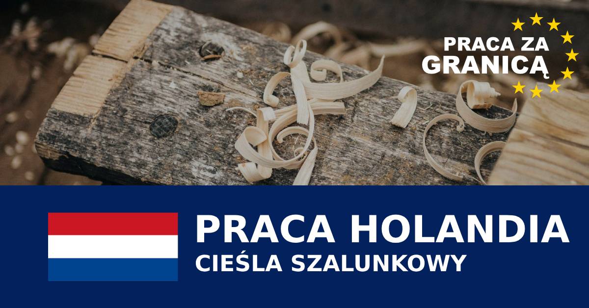 Cieśla szalunkowy Holandia praca PzG