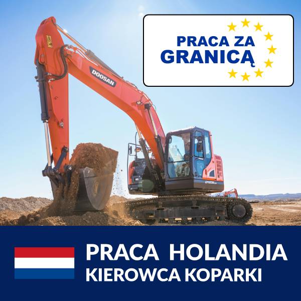 Praca kierowca koparki Holandia PzG