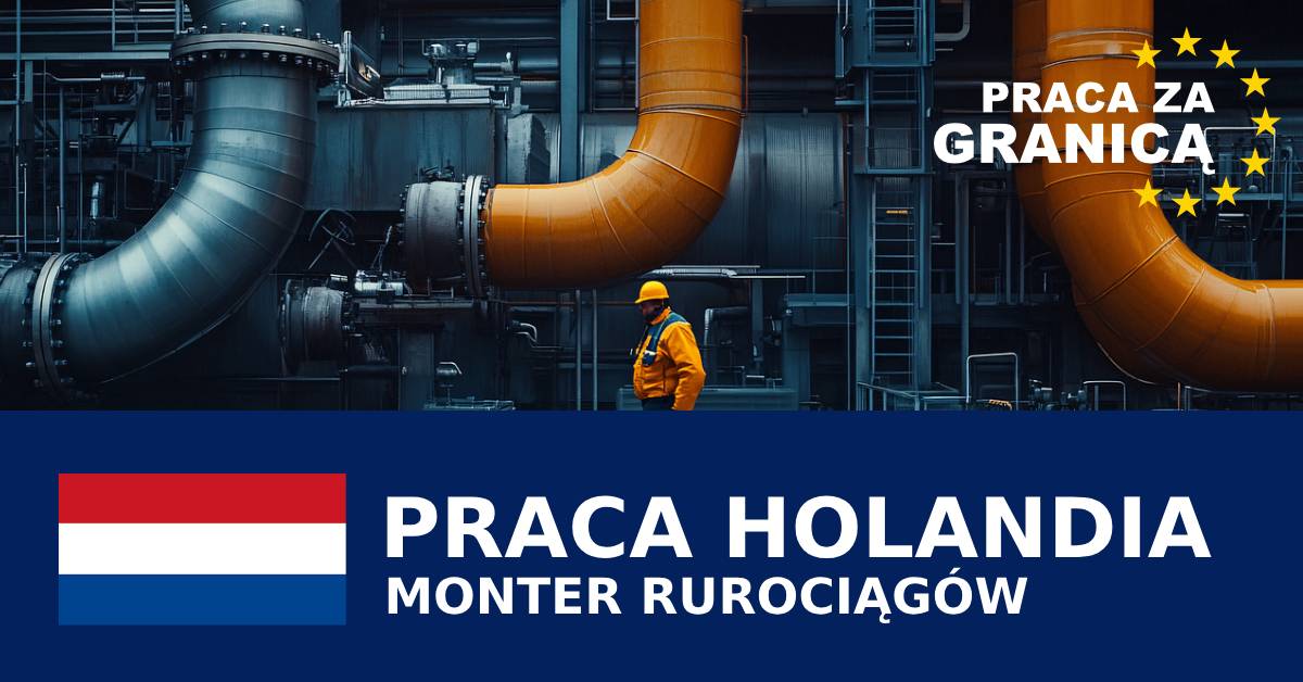 Monter rurociągów Holandia praca PzG