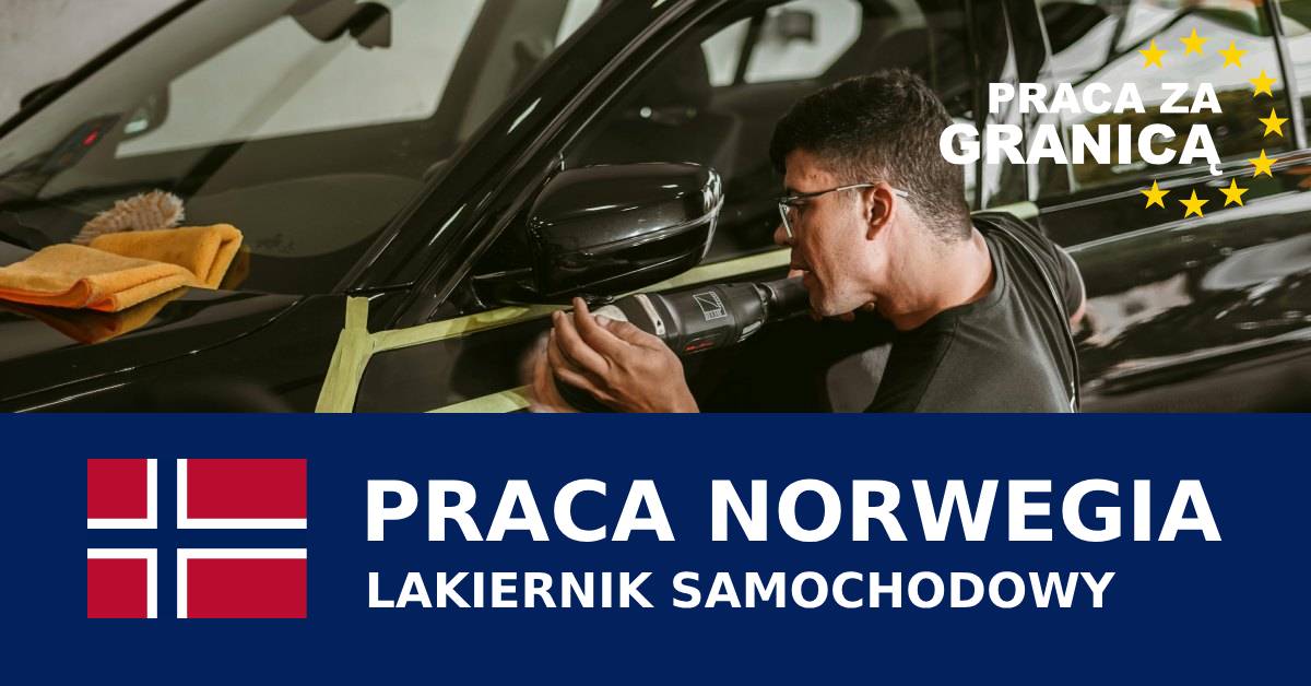 Lakiernik samochodowy Norwegia praca PzG