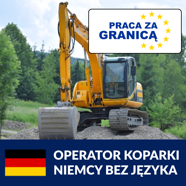 Operator koparki Niemcy bez języka 