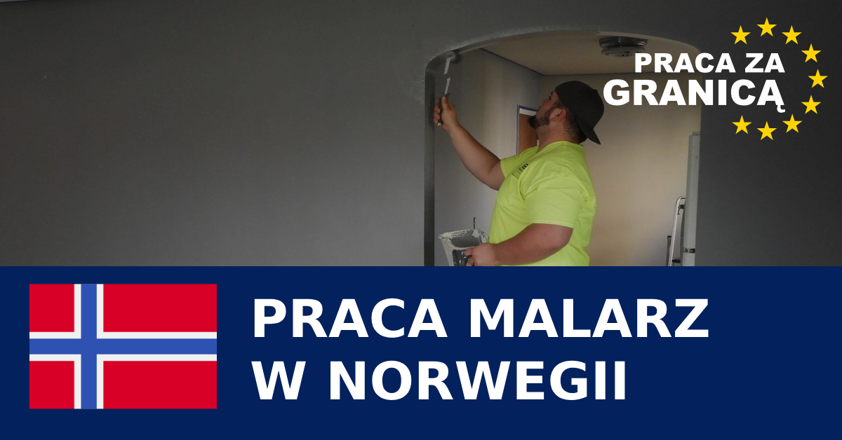 malarz piaskarz praca Norwegia